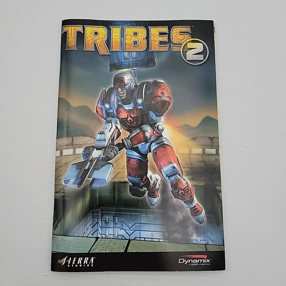 Tribes 2 PC Game 2001 Instruction Manual Only Sierra Dynamix Replacement Booklet